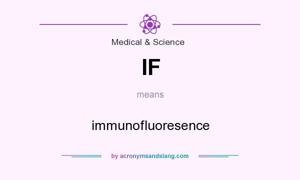What does IF mean? It stands for immunofluoresence
