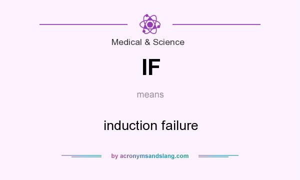 What does IF mean? It stands for induction failure