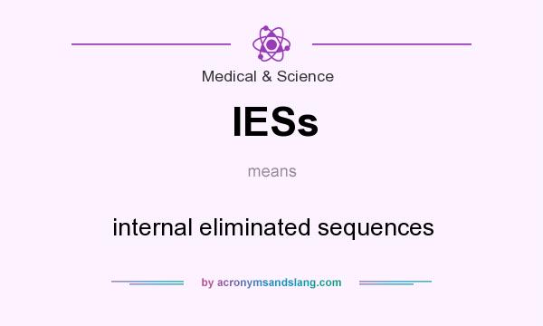 What does IESs mean? It stands for internal eliminated sequences