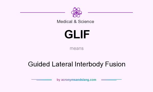 What does GLIF mean? It stands for Guided Lateral Interbody Fusion