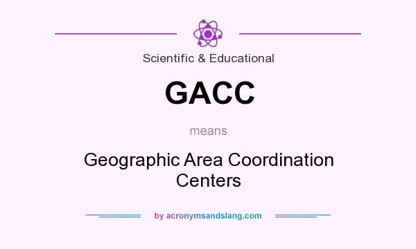 What does GACC mean? It stands for Geographic Area Coordination Centers