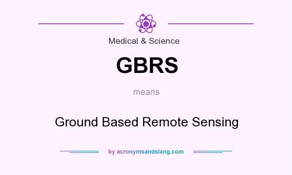 What does GBRS mean? It stands for Ground Based Remote Sensing