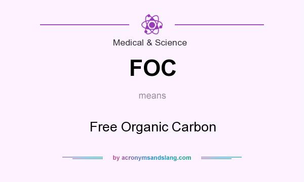 What does FOC mean? It stands for Free Organic Carbon