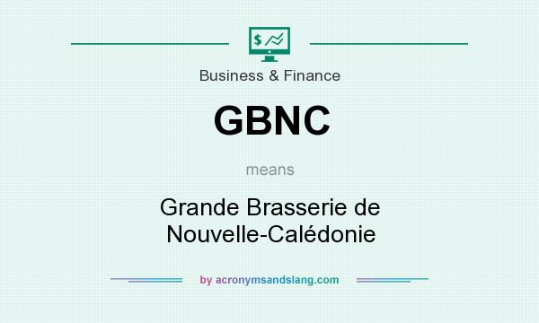 What does GBNC mean? It stands for Grande Brasserie de Nouvelle-Calédonie