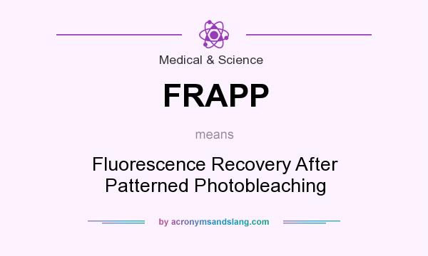 What does FRAPP mean? It stands for Fluorescence Recovery After Patterned Photobleaching