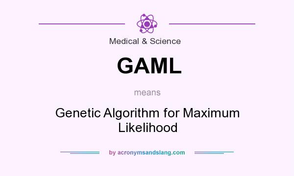 What does GAML mean? It stands for Genetic Algorithm for Maximum Likelihood