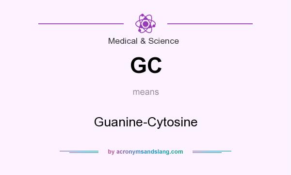 What does GC mean? It stands for Guanine-Cytosine
