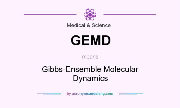 What does GEMD mean? It stands for Gibbs-Ensemble Molecular Dynamics