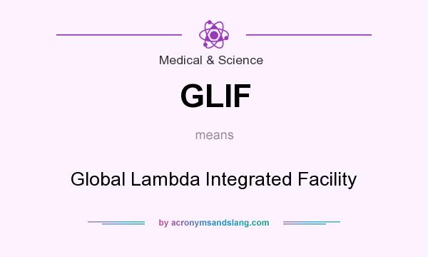 What does GLIF mean? It stands for Global Lambda Integrated Facility