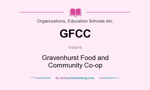 What does GFCC mean? It stands for Gravenhurst Food and Community Co-op