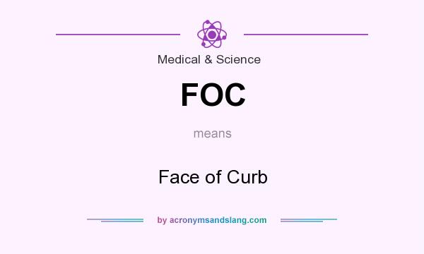 What does FOC mean? It stands for Face of Curb