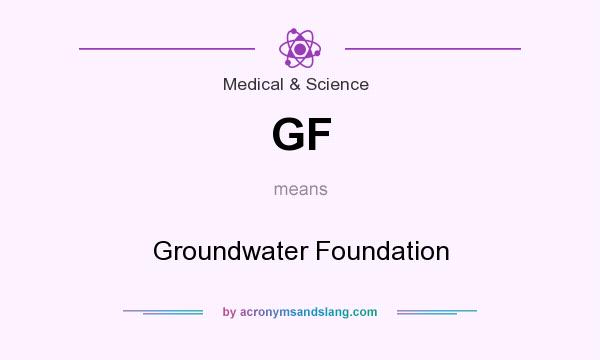 What does GF mean? It stands for Groundwater Foundation