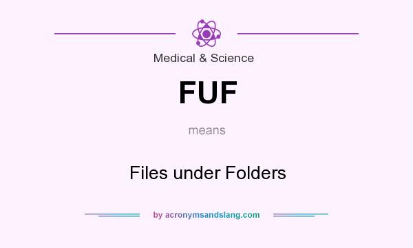 What does FUF mean? It stands for Files under Folders