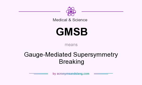 What does GMSB mean? It stands for Gauge-Mediated Supersymmetry Breaking