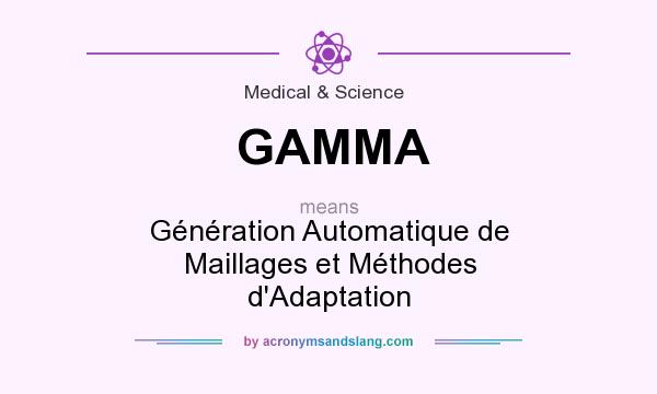 What does GAMMA mean? It stands for Génération Automatique de Maillages et Méthodes d`Adaptation