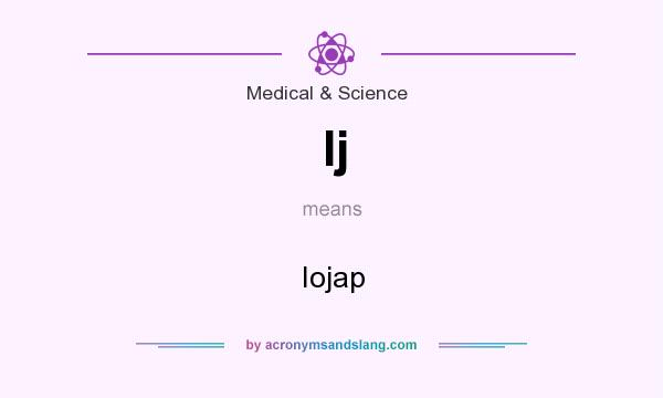 What does Ij mean? It stands for Iojap