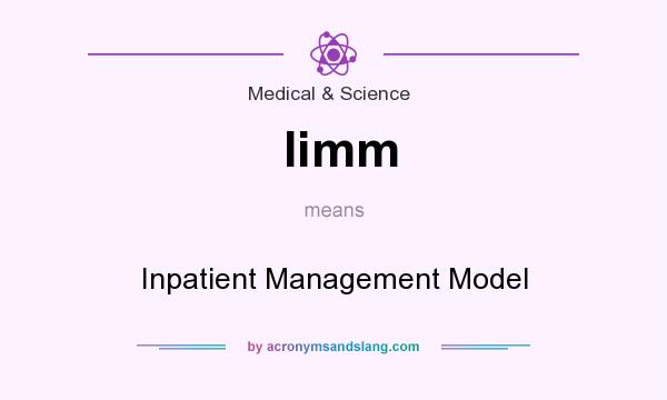 What does Iimm mean? It stands for Inpatient Management Model