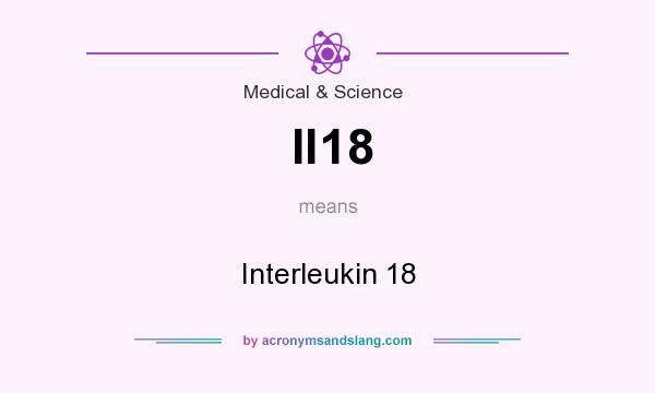 What does Il18 mean? It stands for Interleukin 18