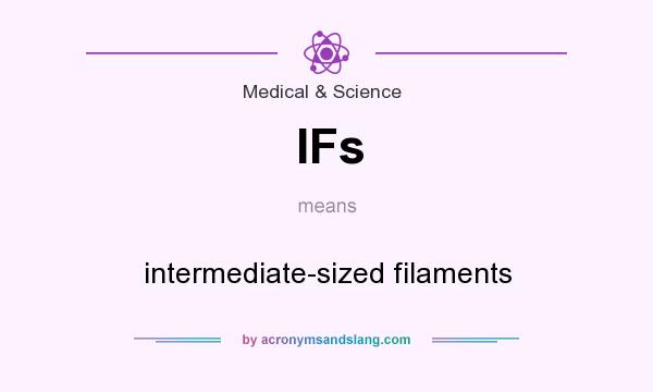 What does IFs mean? It stands for intermediate-sized filaments