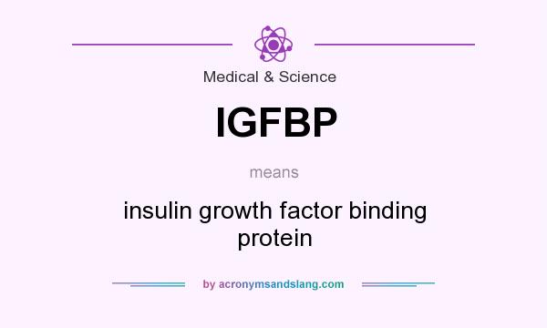 What does IGFBP mean? It stands for insulin growth factor binding protein
