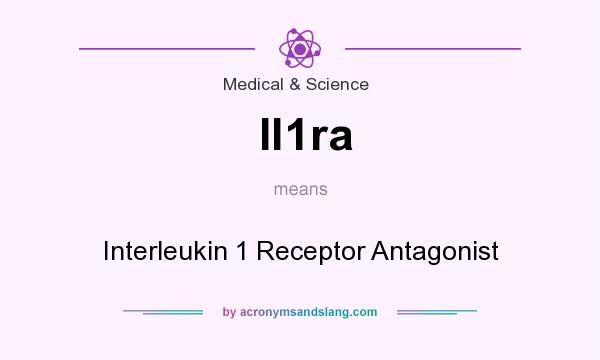 What does Il1ra mean? It stands for Interleukin 1 Receptor Antagonist