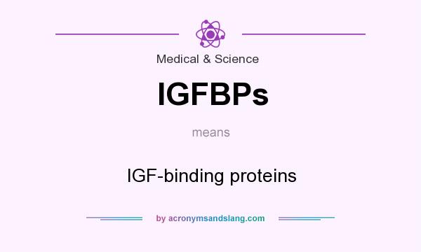 What does IGFBPs mean? It stands for IGF-binding proteins