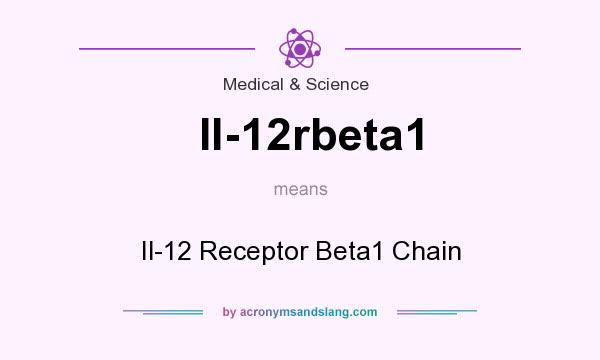 What does Il-12rbeta1 mean? It stands for Il-12 Receptor Beta1 Chain