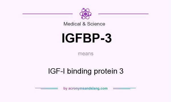 What does IGFBP-3 mean? It stands for IGF-I binding protein 3