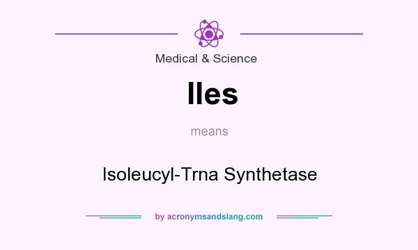 What does Iles mean? It stands for Isoleucyl-Trna Synthetase