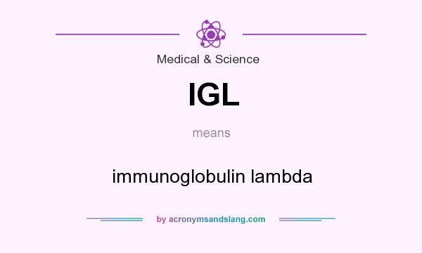 What does IGL mean? It stands for immunoglobulin lambda