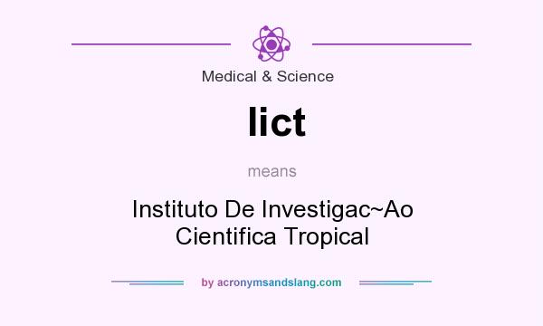 What does Iict mean? It stands for Instituto De Investigac~Ao Cientifica Tropical