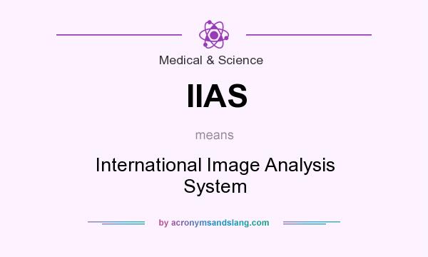 What does IIAS mean? It stands for International Image Analysis System