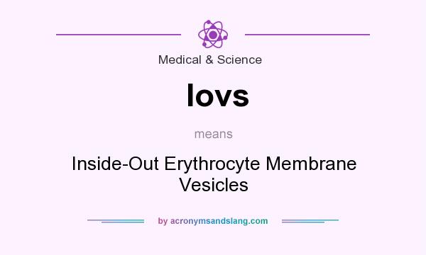 What does Iovs mean? It stands for Inside-Out Erythrocyte Membrane Vesicles