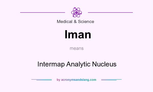 What does Iman mean? It stands for Intermap Analytic Nucleus