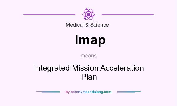 What does Imap mean? It stands for Integrated Mission Acceleration Plan