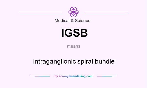 What does IGSB mean? It stands for intraganglionic spiral bundle