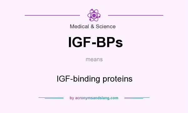 What does IGF-BPs mean? It stands for IGF-binding proteins