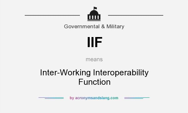 What does IIF mean? It stands for Inter-Working Interoperability Function