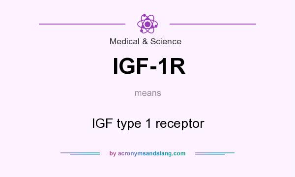 What does IGF-1R mean? It stands for IGF type 1 receptor