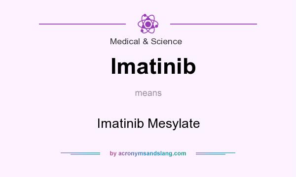 What does Imatinib mean? It stands for Imatinib Mesylate