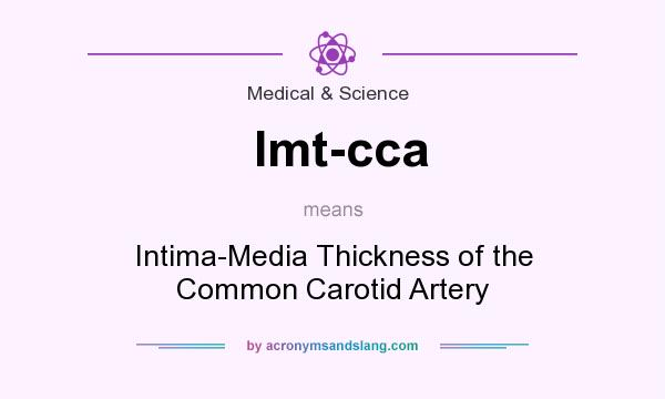 What does Imt-cca mean? It stands for Intima-Media Thickness of the Common Carotid Artery