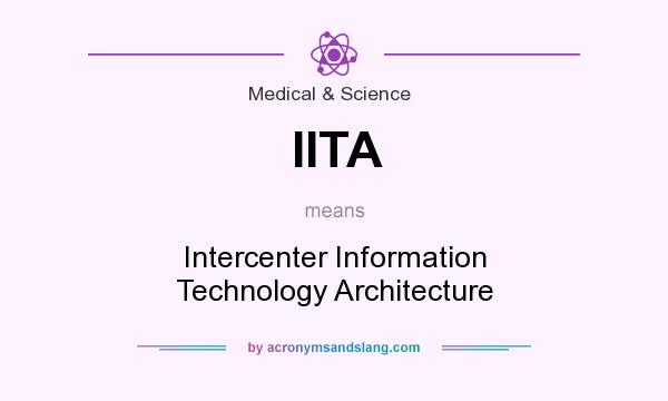 What does IITA mean? It stands for Intercenter Information Technology Architecture