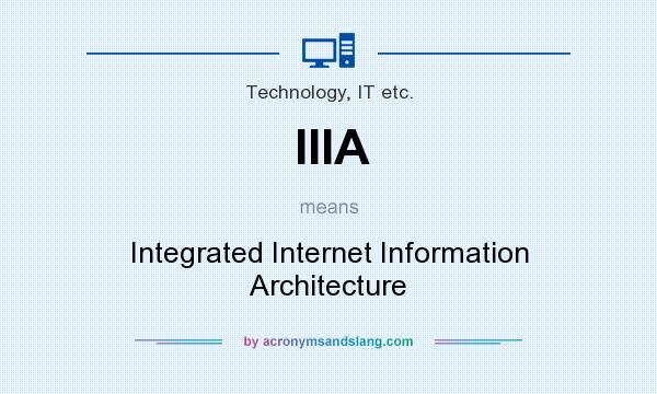 What does IIIA mean? It stands for Integrated Internet Information Architecture