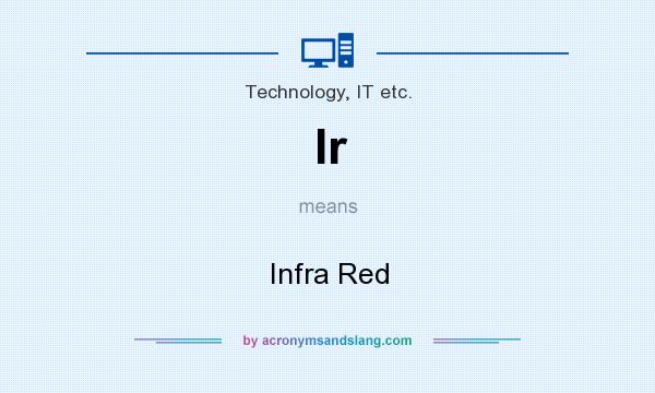What does Ir mean? It stands for Infra Red