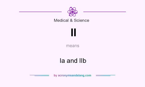 What does II mean? It stands for Ia and IIb