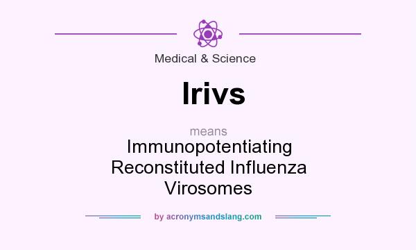 What does Irivs mean? It stands for Immunopotentiating Reconstituted Influenza Virosomes