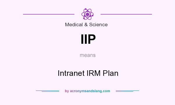 What does IIP mean? It stands for Intranet IRM Plan