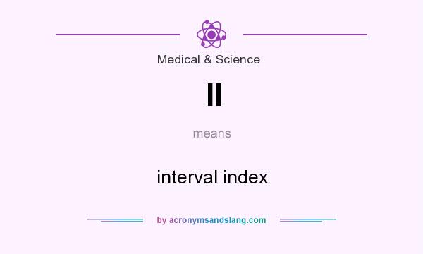 What does II mean? It stands for interval index