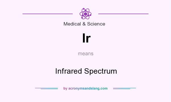 What does Ir mean? It stands for Infrared Spectrum