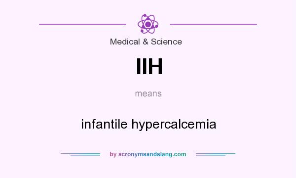 What does IIH mean? It stands for infantile hypercalcemia